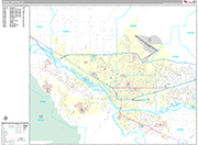 Grand Junction Wall Map Premium Style
